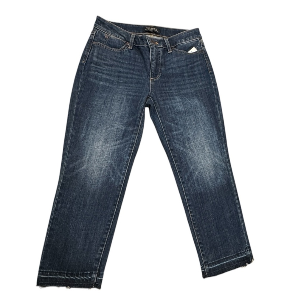👖 Talbots Petites Flawless Five Pocket Denim Capri Blue Jean Womens Size 2P